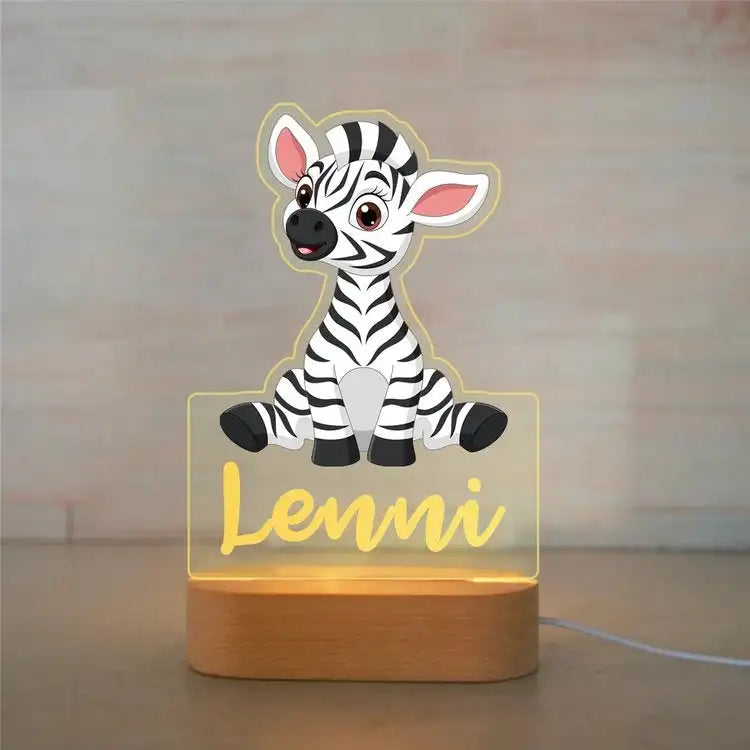 Custom Name Acrylic Lamp Baby Kids Bedroom Decoration