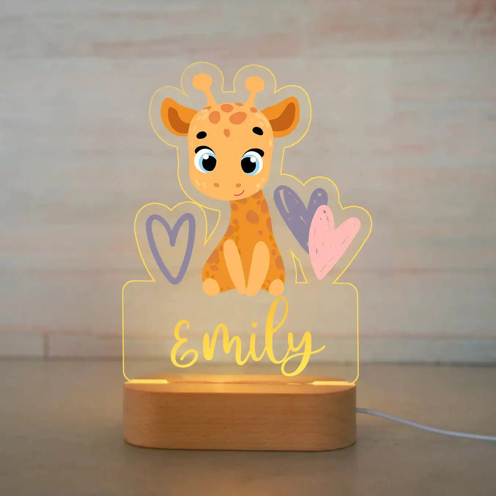 Custom Name Acrylic Lamp Baby Kids Bedroom Decoration