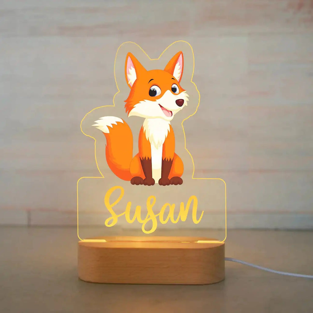 Custom Name Acrylic Lamp Baby Kids Bedroom Decoration