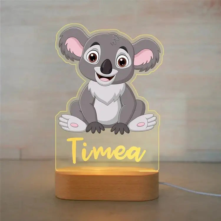 Custom Name Acrylic Lamp Baby Kids Bedroom Decoration