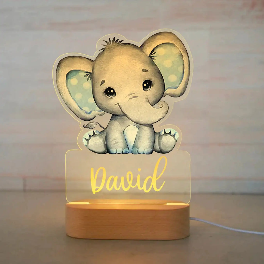 Custom Name Acrylic Lamp Baby Kids Bedroom Decoration