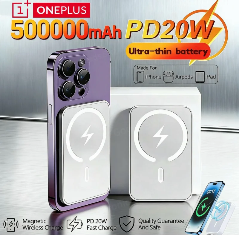 OnePlus 50000mAh Wireless Magnetic Power Bank Charger