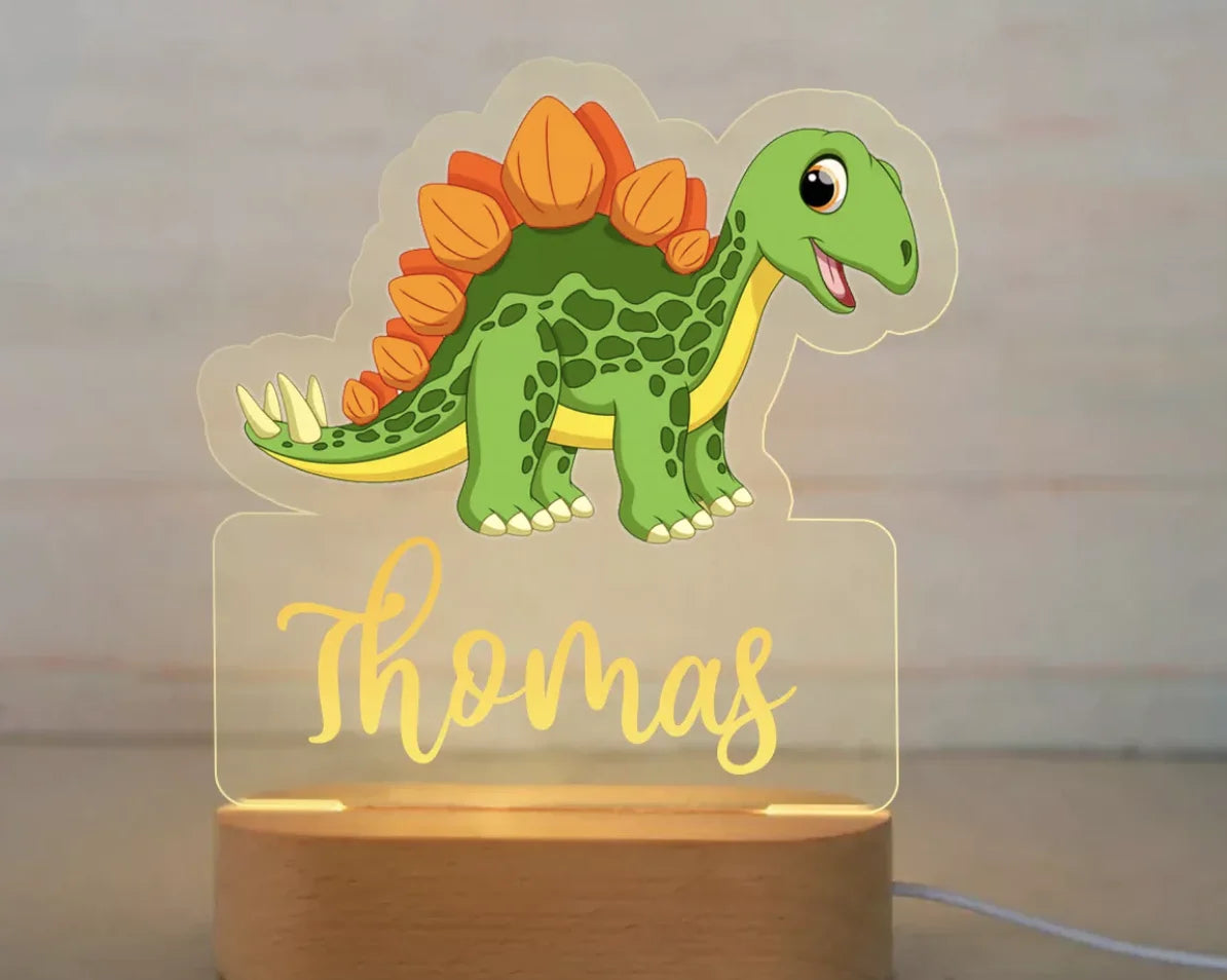 Custom Name Acrylic Lamp Baby Kids Bedroom Decoration