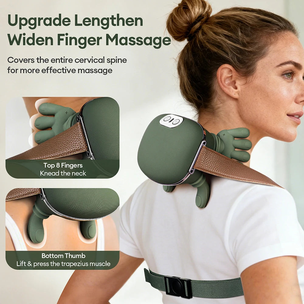 4D Bionic Finger Neck Shoulder Massager Wireless