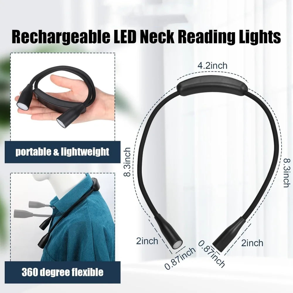 Rechargeable LED Neck Reading Lights Neck