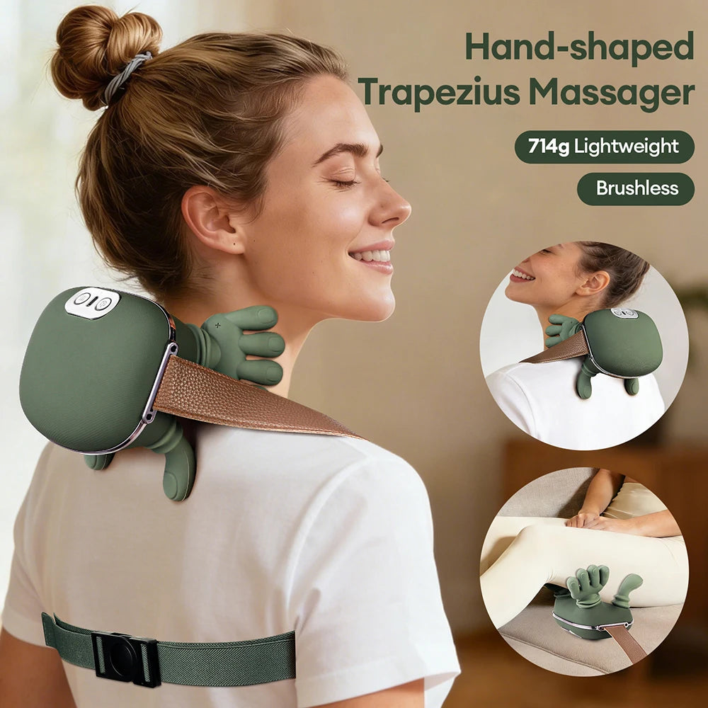 4D Bionic Finger Neck Shoulder Massager Wireless