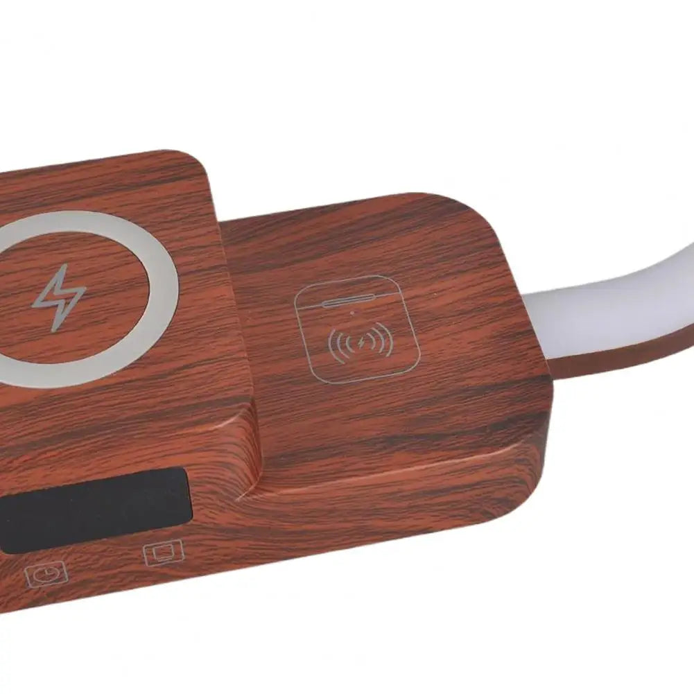 3-In-1 Bedside Lamp with Wireless Charger