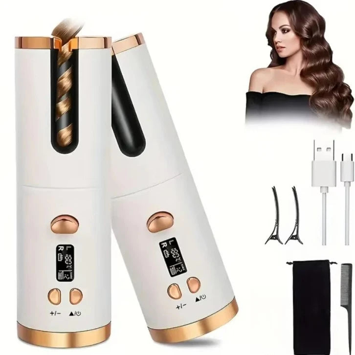 Curling Iron for Hair Styling Cordless Auto Fast Heating