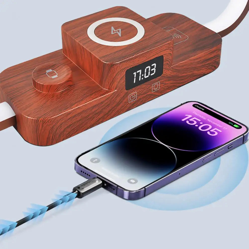 3-In-1 Bedside Lamp with Wireless Charger