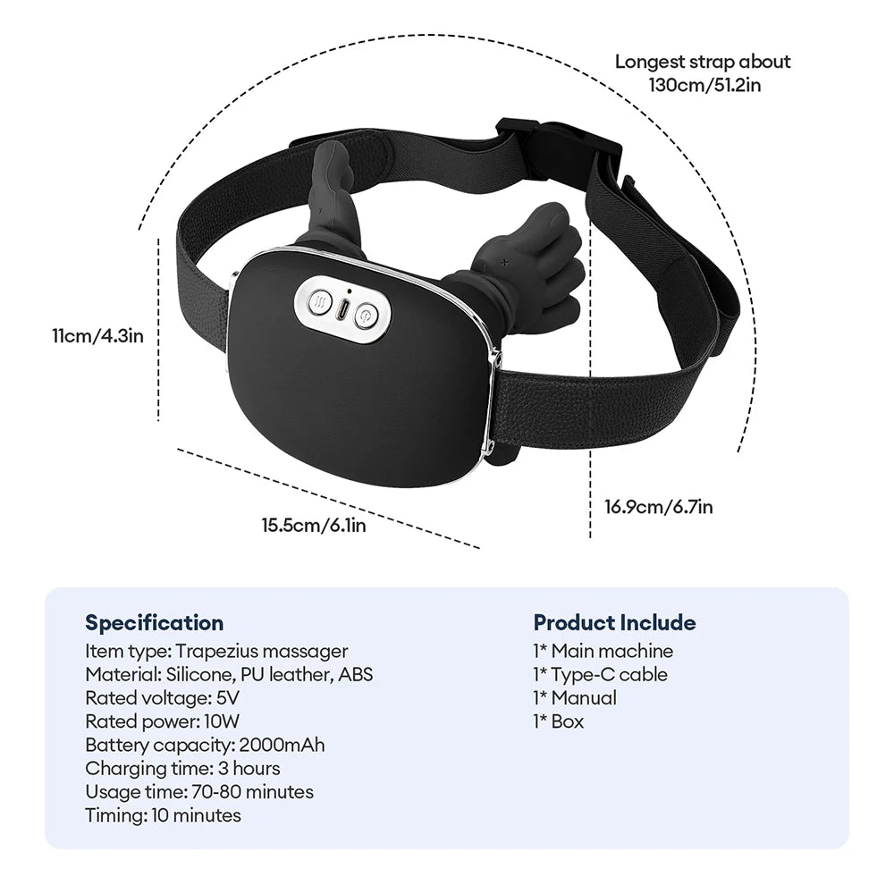 4D Bionic Finger Neck Shoulder Massager Wireless