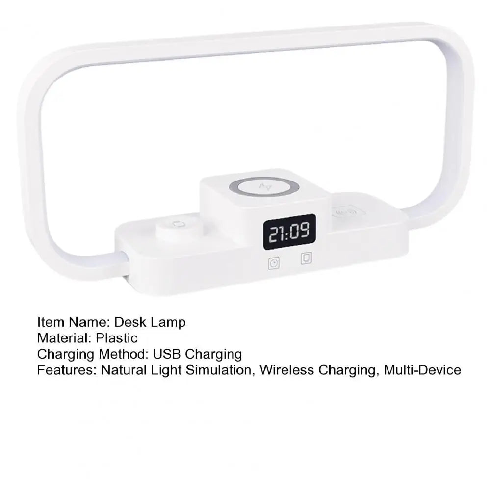 3-In-1 Bedside Lamp with Wireless Charger