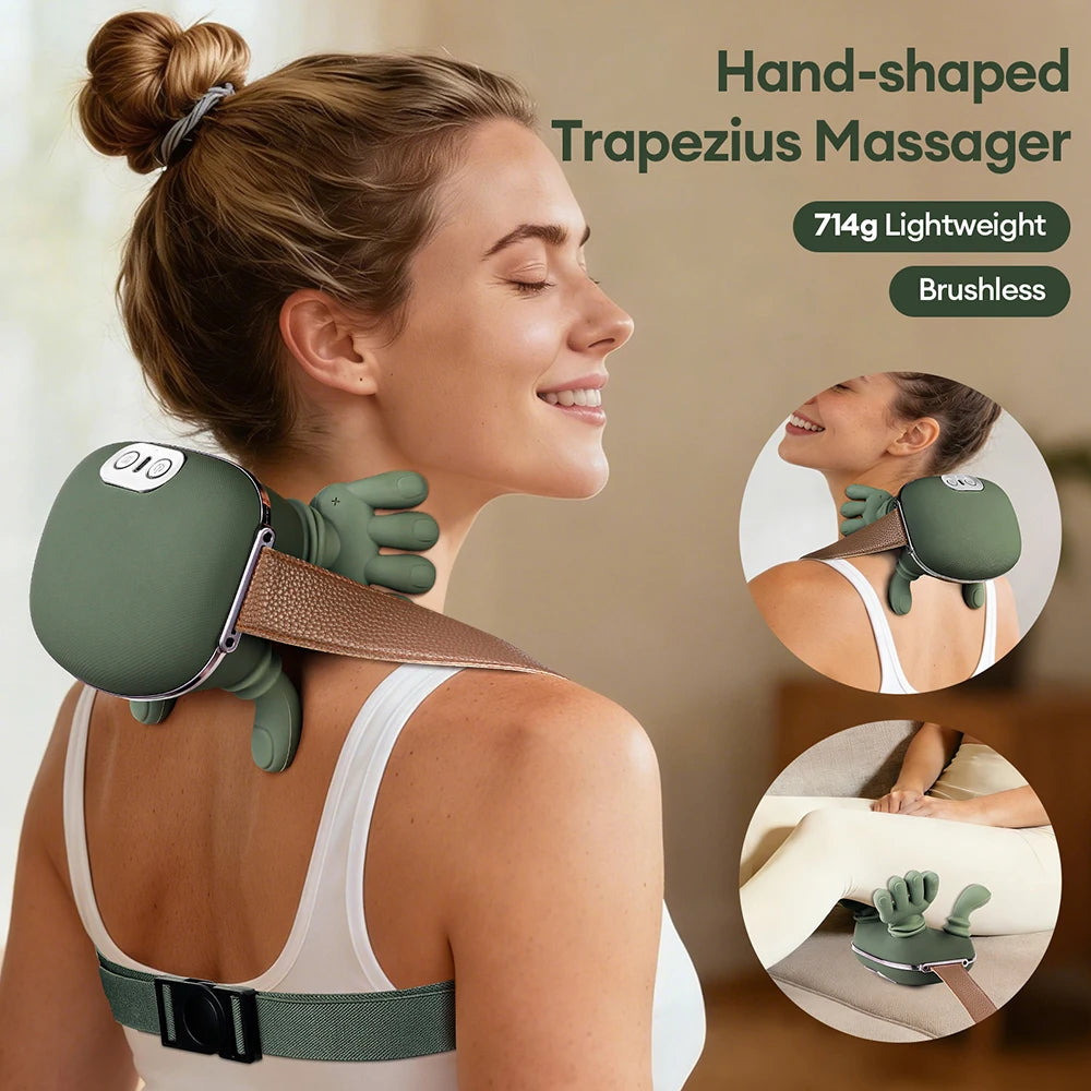 4D Bionic Finger Neck Shoulder Massager Wireless
