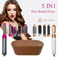 5 in 1 Hair Dryer Hot Comb Set Professional Curling Iron Hair Straightener Styling Tool