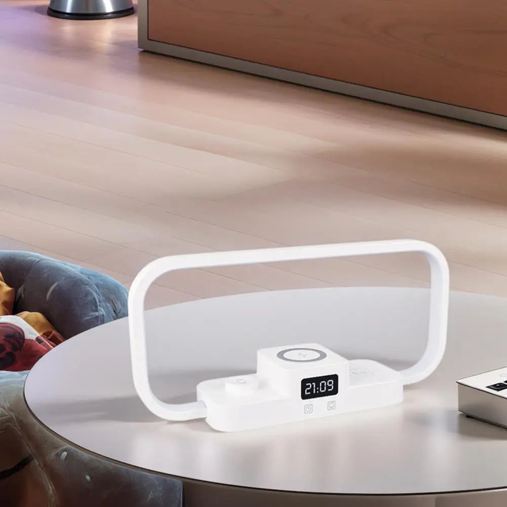 3-In-1 Bedside Lamp with Wireless Charger