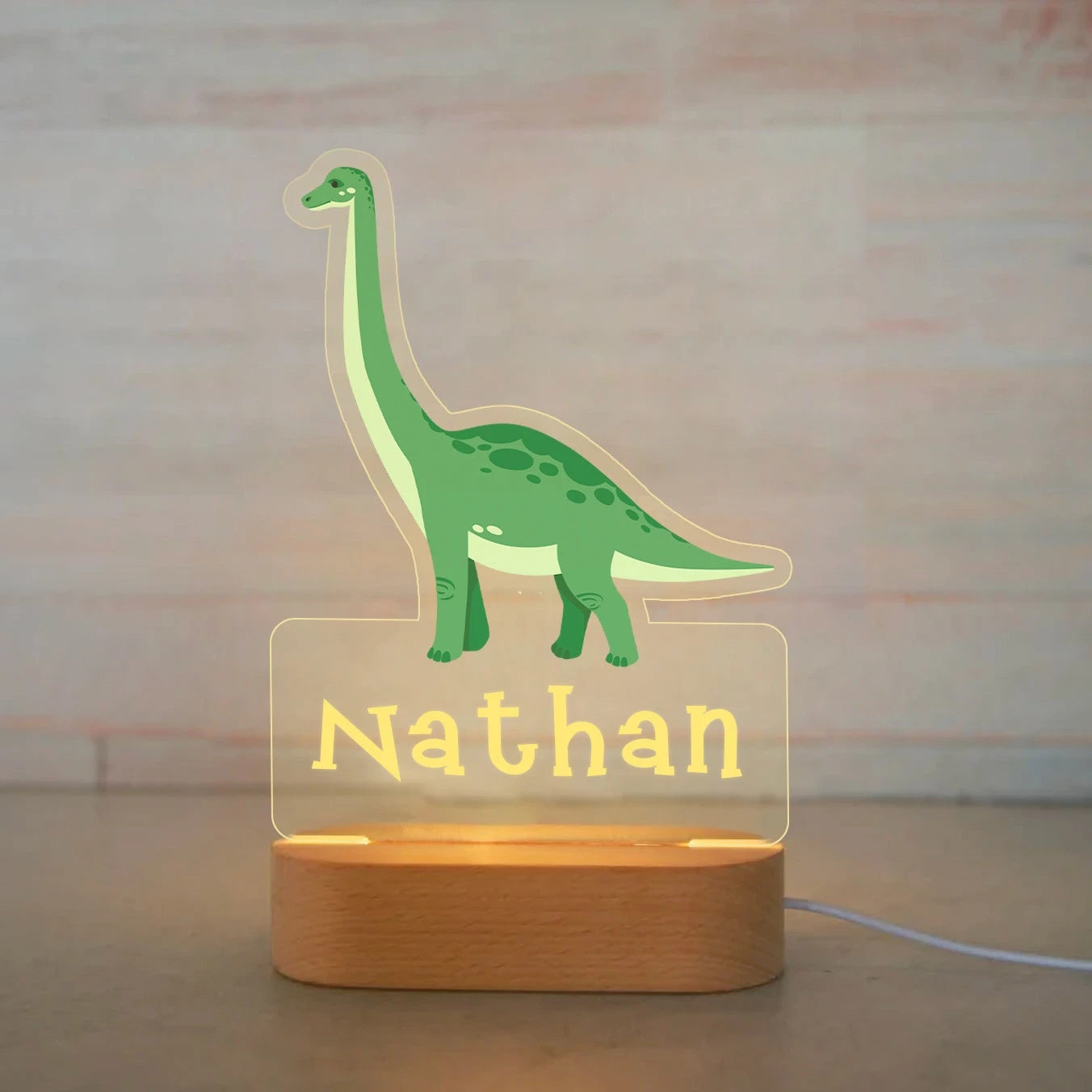 Custom Name Acrylic Lamp Baby Kids Bedroom Decoration