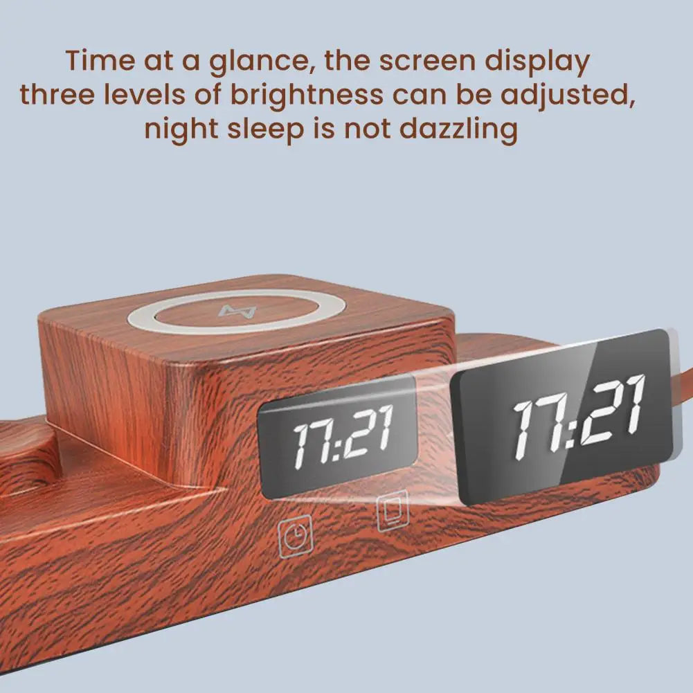 3-In-1 Bedside Lamp with Wireless Charger