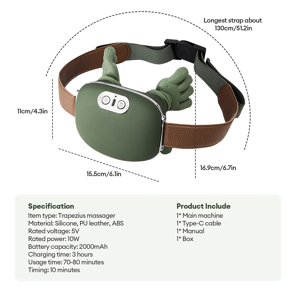 4D Bionic Finger Neck Shoulder Massager Wireless