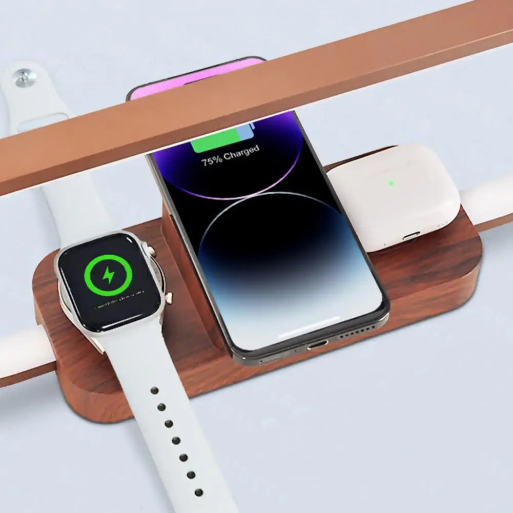 3-In-1 Bedside Lamp with Wireless Charger