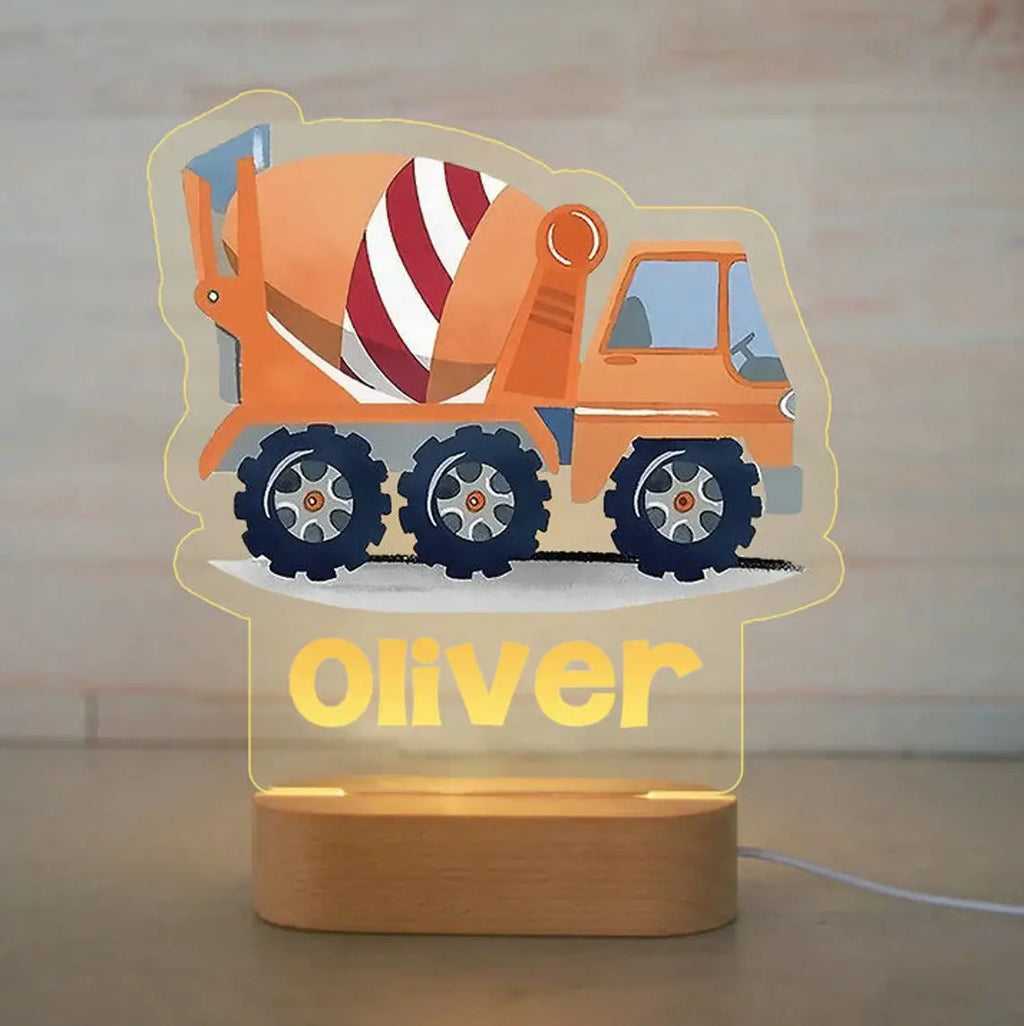 Custom Name Acrylic Lamp Baby Kids Bedroom Decoration