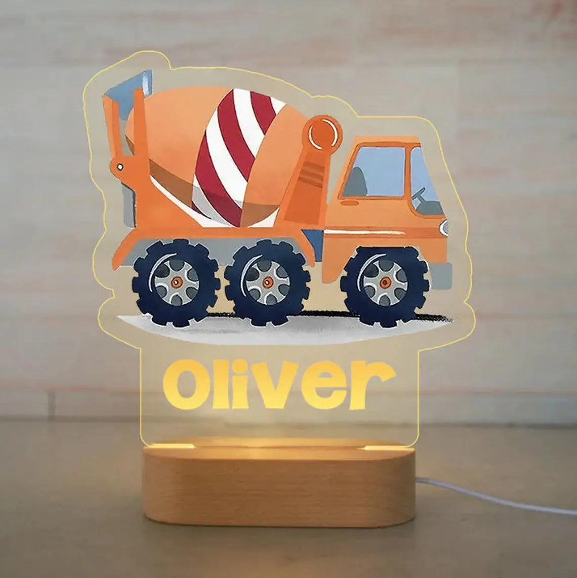 Custom Name Acrylic Lamp Baby Kids Bedroom Decoration