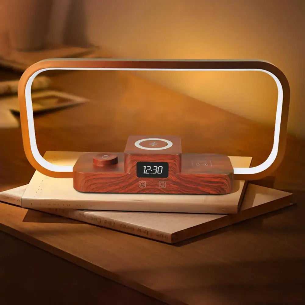 3-In-1 Bedside Lamp with Wireless Charger